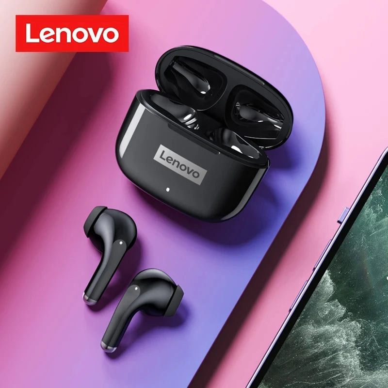 Original Lenovo LP40Pro Earphones Wireless Bluetooth Earbuds Sports Waterproof Headphone with Mic Touch Control TWS Headset