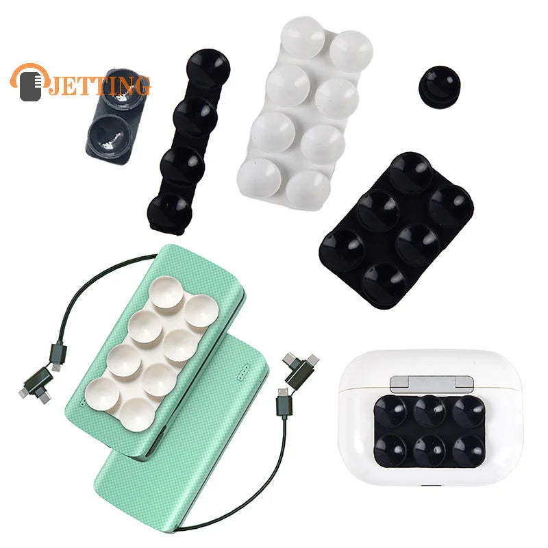 Double Side Silicone Suction Pad For Mobile Phone Fixture Suction Cup Backed Adhesive Silicone Rubber Sucker Pad For Fixed Pad