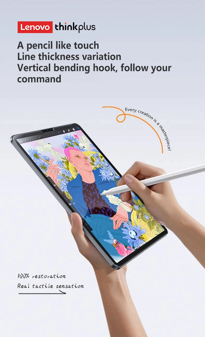 Thinkplus BP16APFor iPad with Palm Rejection Stylus Pen For iPad Air M2 Pro 13 Pro 12.9 10 Gen 7th 8th 9th 10.2 Lenovo Pencil
