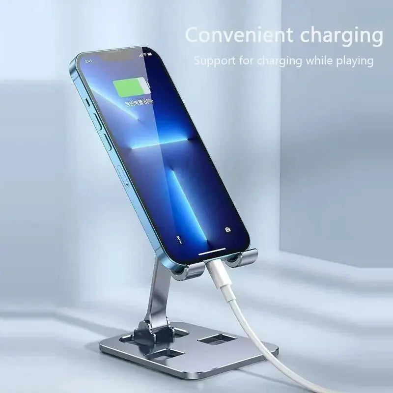 Universal Aluminum Alloy Portable Tablet Holder Mount For iPad Adjustable Flexible Folding Lazy Desktop Live Mobile Phone Stand