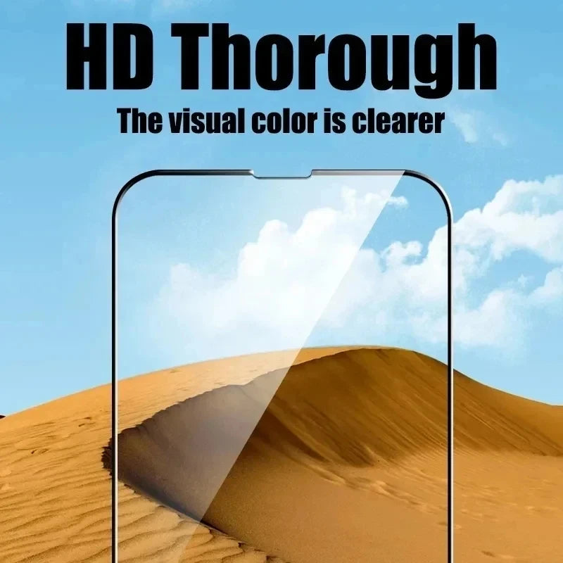 5PCS 9D Tempered Glass For iPhone 16 Pro Max 15 14 13 11 12 Mini XR X Xs Max 7 8 Plus SE 6s 16pro 15pro 13pro Screen Protectors