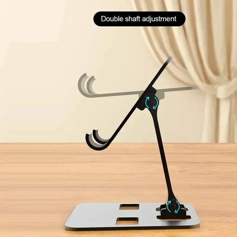 Universal Aluminum Alloy Portable Tablet Holder Mount For iPad Adjustable Flexible Folding Lazy Desktop Live Mobile Phone Stand
