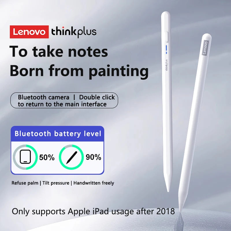 Thinkplus BP16APFor iPad with Palm Rejection Stylus Pen For iPad Air M2 Pro 13 Pro 12.9 10 Gen 7th 8th 9th 10.2 Lenovo Pencil