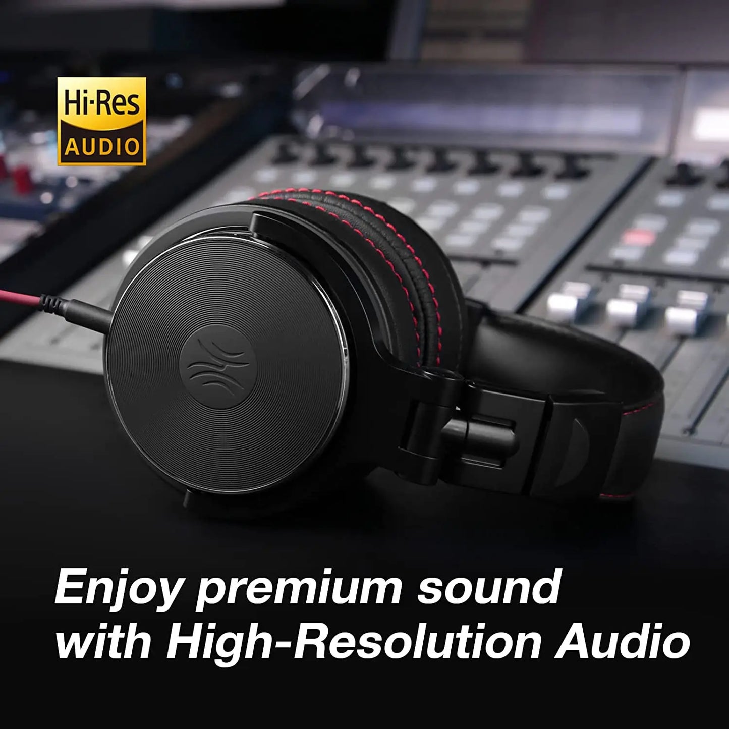 Oneodio Wired Headphones Professional Studio DJ Headphone With Microphone Over Ear Hi-Res Headset Monitoring For Music Phone