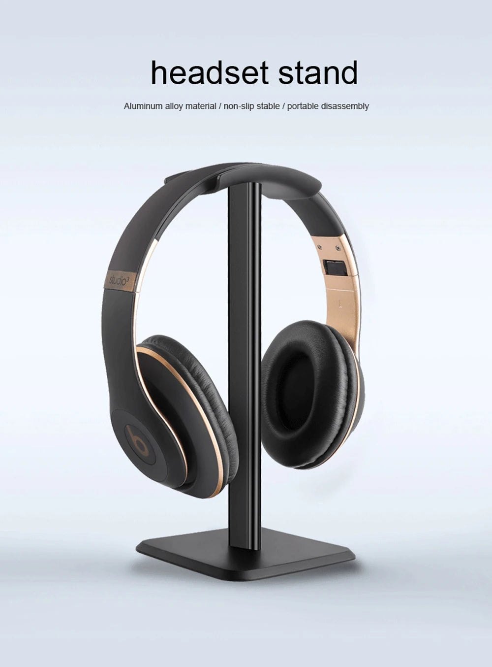 Aluminium Alloy Metal Headset Stand Holder Headphone Rack Mount Hanger Flexible Earphone Gamer Hanger Display Rack