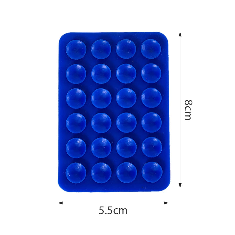 Double Side Silicone Suction Pad For Mobile Phone Fixture Suction Cup Backed Adhesive Silicone Rubber Sucker Pad For Fixed Pad