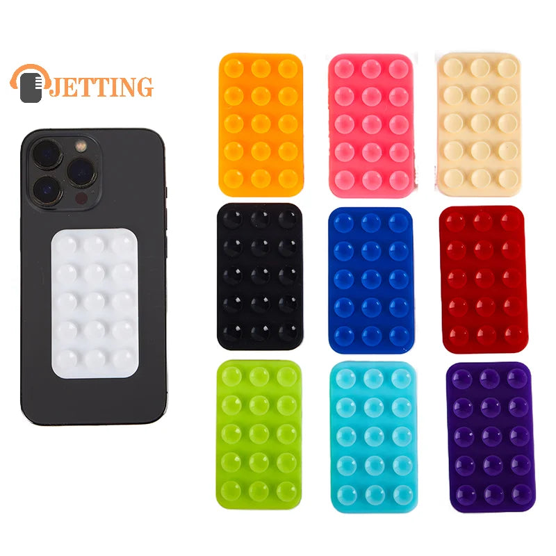 Double Side Silicone Suction Pad For Mobile Phone Fixture Suction Cup Backed Adhesive Silicone Rubber Sucker Pad For Fixed Pad